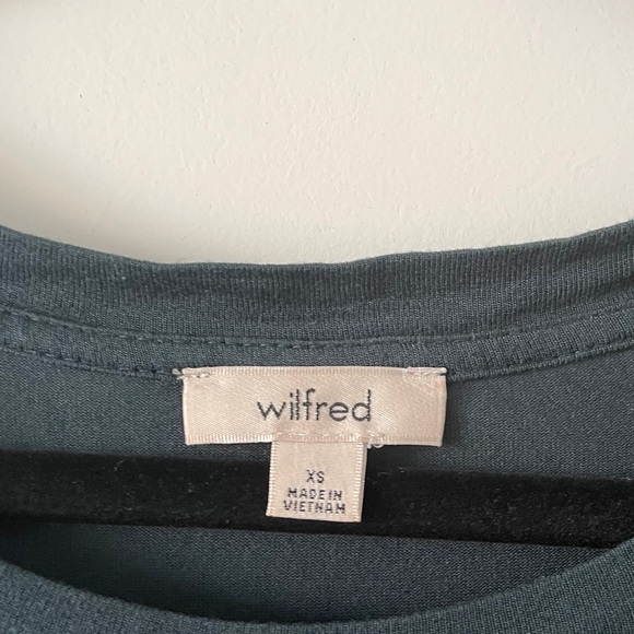 ARITZIA / WILFRED / CAPPUCINE TSHIRT TEAL - Picture 3 of 5